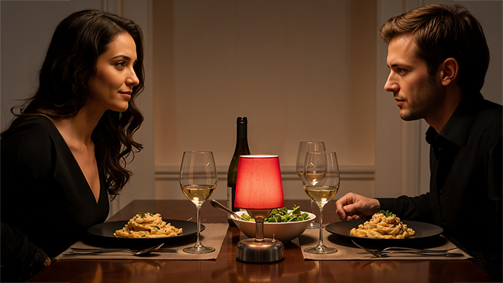 Minik Boyutlu Portatif Pilli Abajur