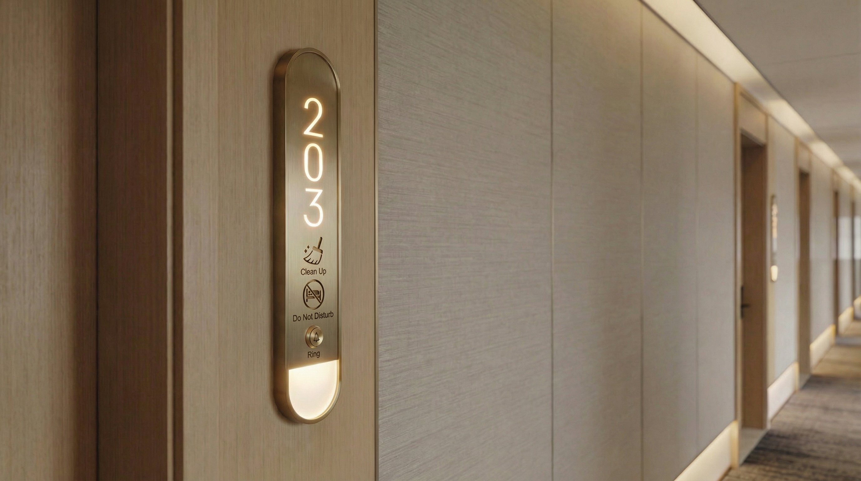 Otel İsikli Kapi Numaratoru