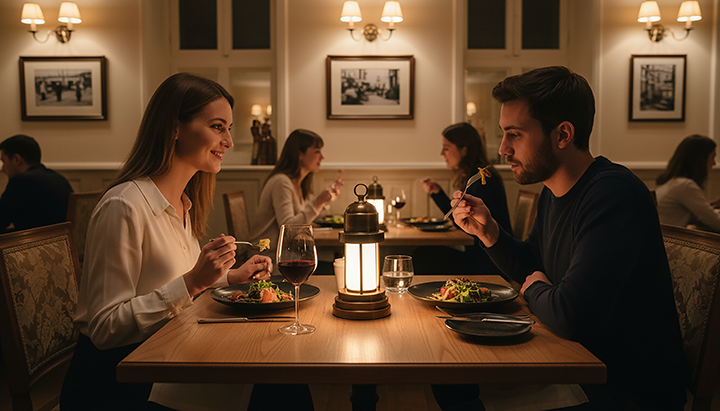 Restoranlar İçin Dekoratif Pilli Masa Lambaları