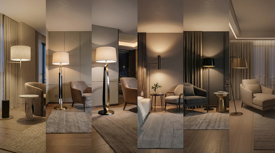 Otel Odası Aydınlatmasında Lambader: Konfor, Atmosfer ve Mekânsal Denge